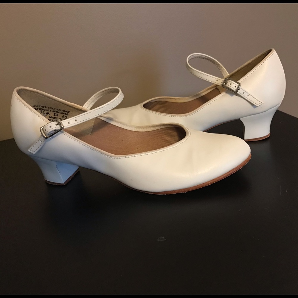 White Character Dance Shoes